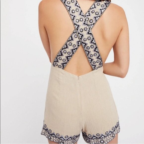 NWT! RARE! FP Free People x Kas New York Wandering Soul Romper Sz Medium - Picture 2 of 7